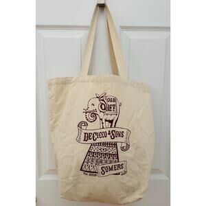 ECOBAGS XL Gusset Recycled Canvas Tote Bag Old Bet Somers Elephant Hotel DeCicco